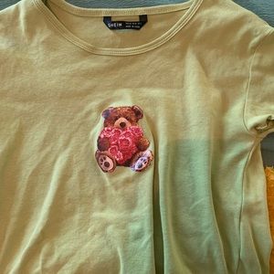 teddy bear crop top